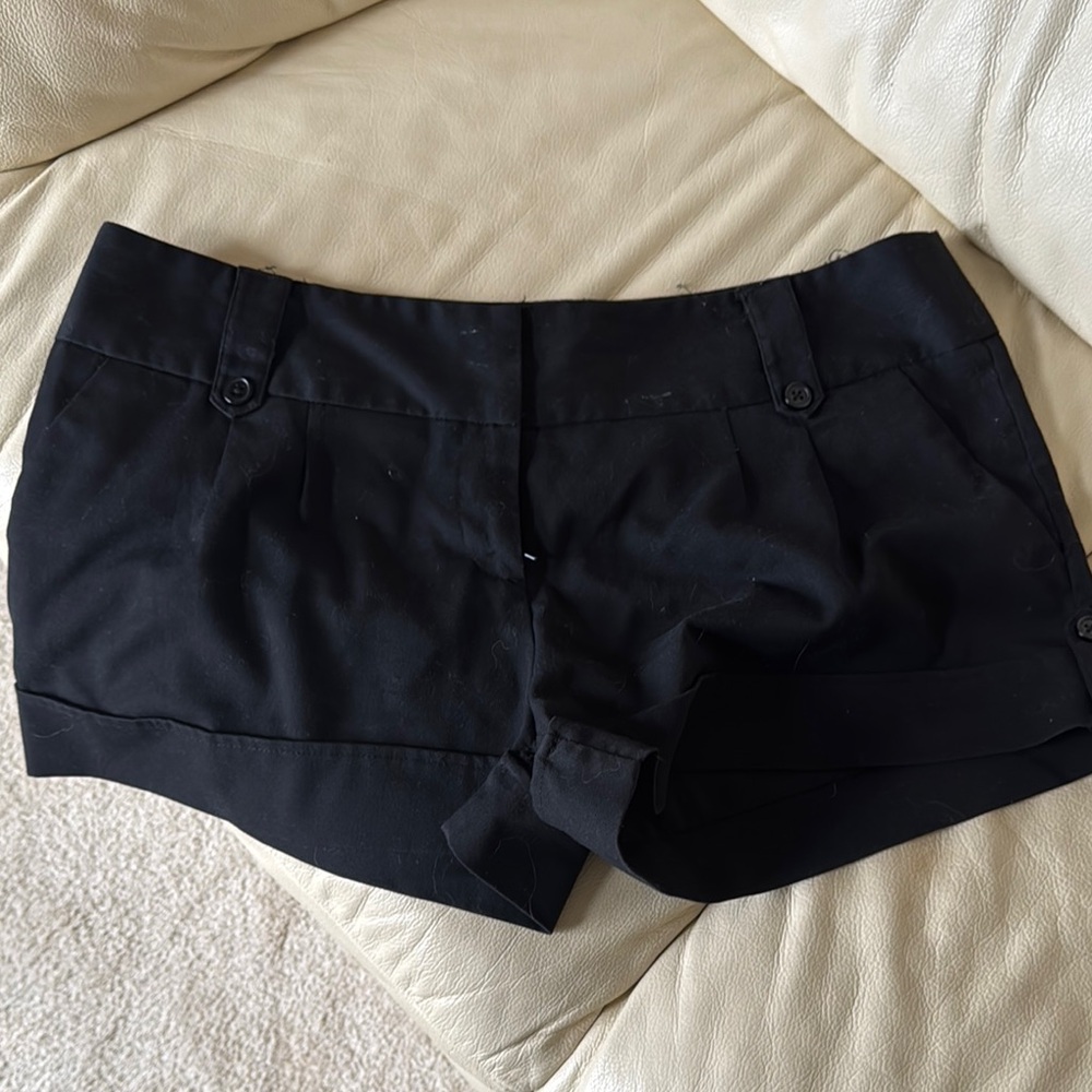Tracy Evans Black High Waist Shorts
